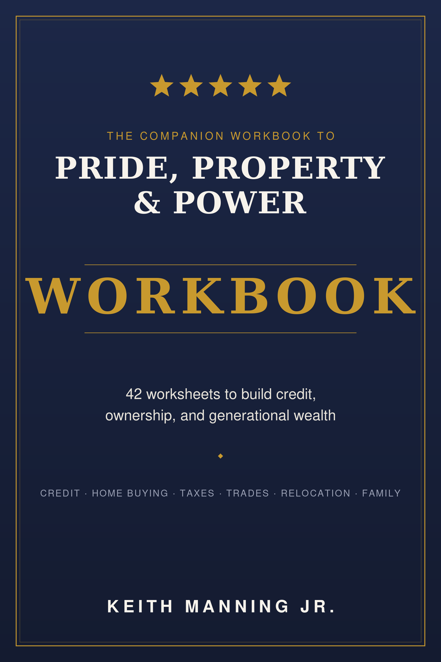 Front cover of the Pride, Property & Power companion workbook